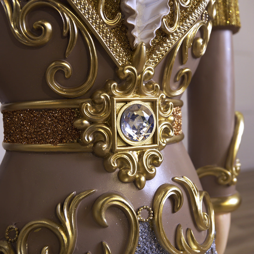 6 FT White & Tan Nutcracker