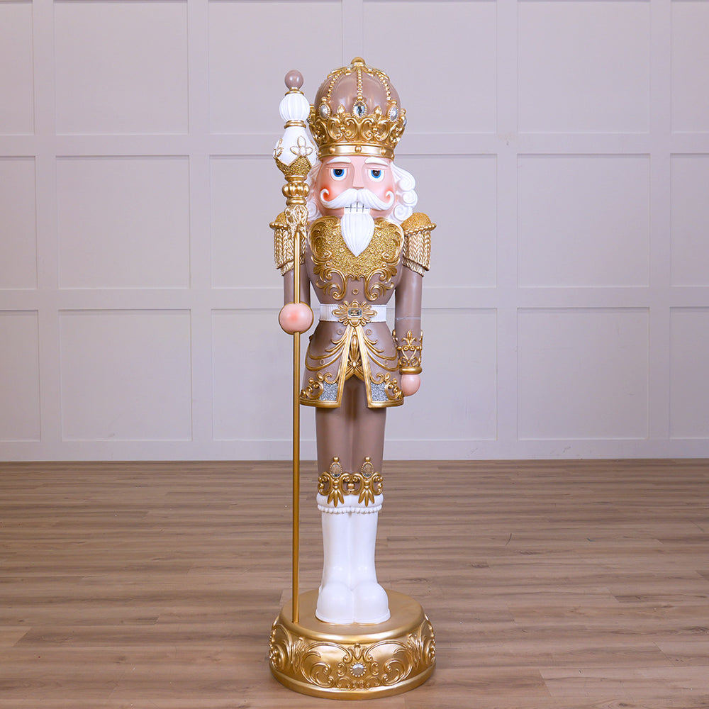 6 FT Gold & Tan Nutcracker