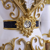 6 FT African American White & Gold Nutcracker