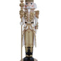 8 FT White & Gold King Nutcracker With Music & Warm White LED Lights