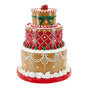 12" LED Decorated Holly Gingerbread Cake Battery Operated