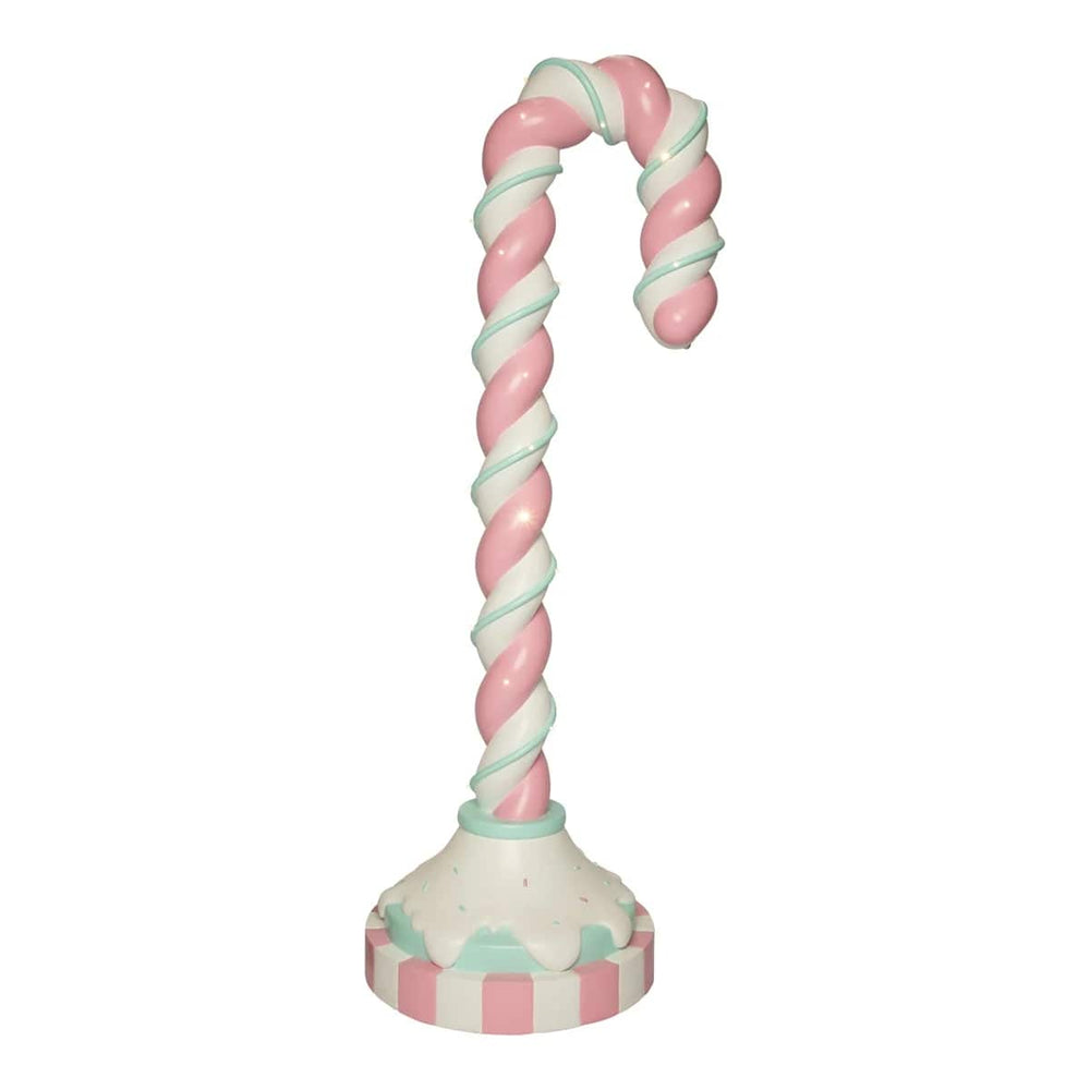 6 FT Pink & White LED Candy Cane