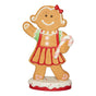 5 FT LED Red Gingerbread Girl Battery Operated