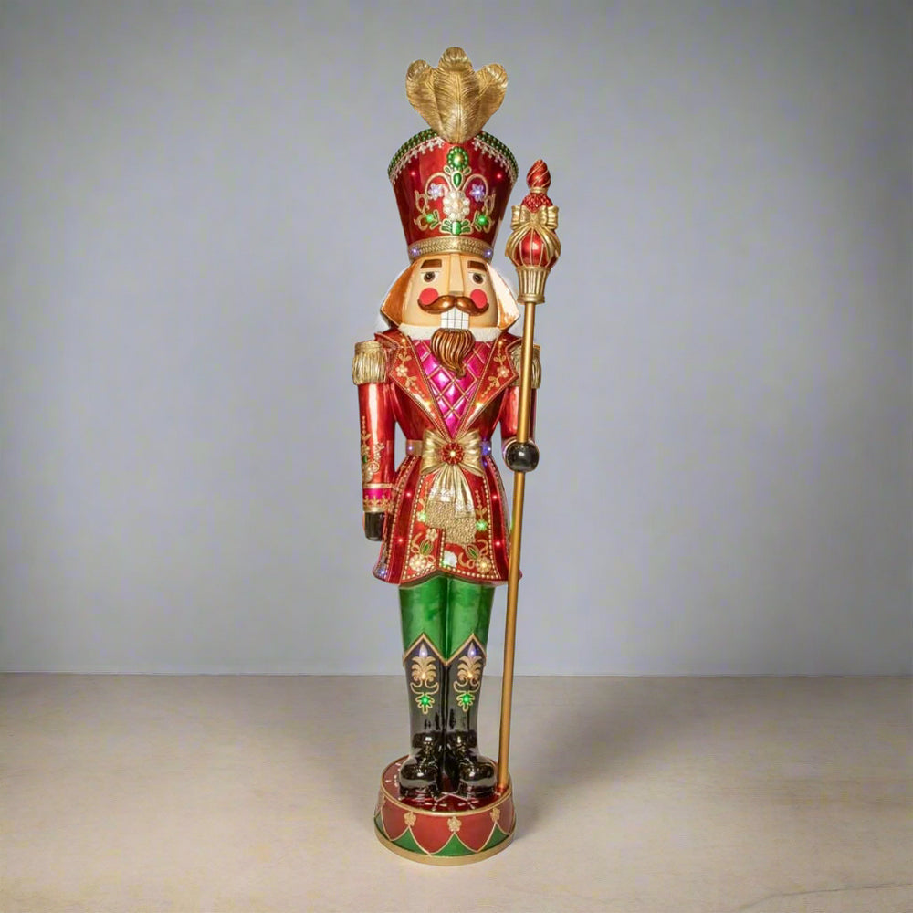 8 FT Traditional Multi LED Nutcracker