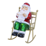 8" Santa In Rocking Chair