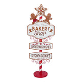 3.5 FT LED Gingerbread Bakery Shop Metal Sign Battery Operated