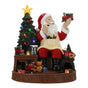 14" LED Animated Santa Scene With Gifts
