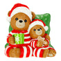 2 FT Lighted Bear & Family With Pillow Battery Operated