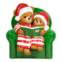 3 FT Lighted Bear & Family On Sofa Battery Operated