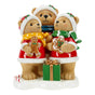 17" Bear Family With Present & Cookies