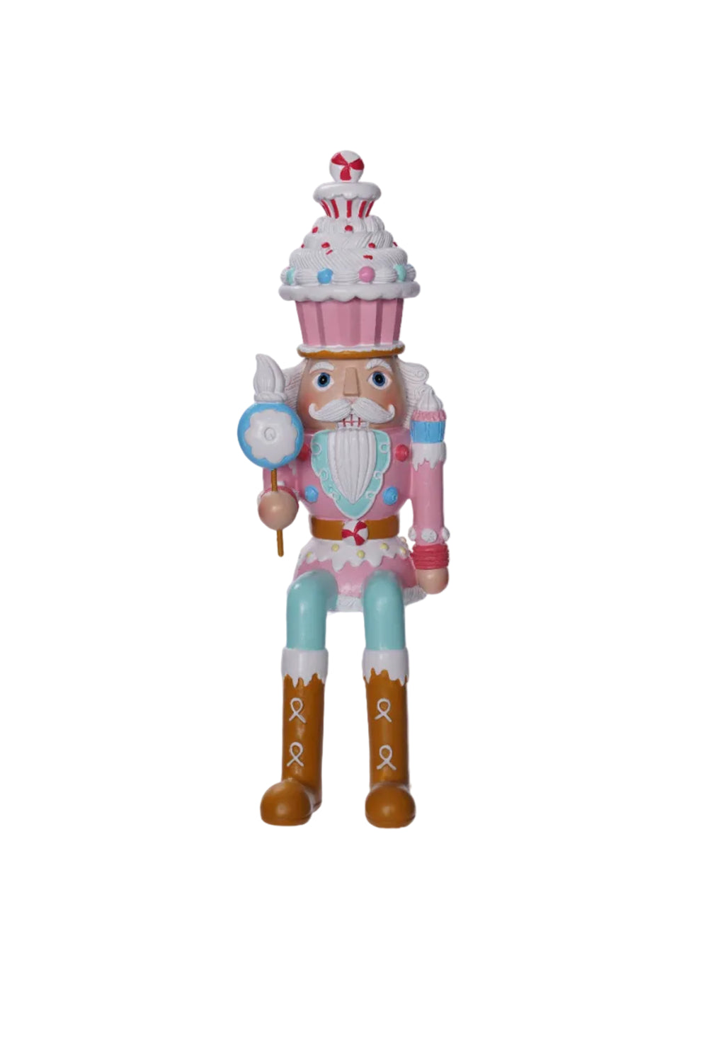 10" Gingerbread Nutcracker With Cupcake