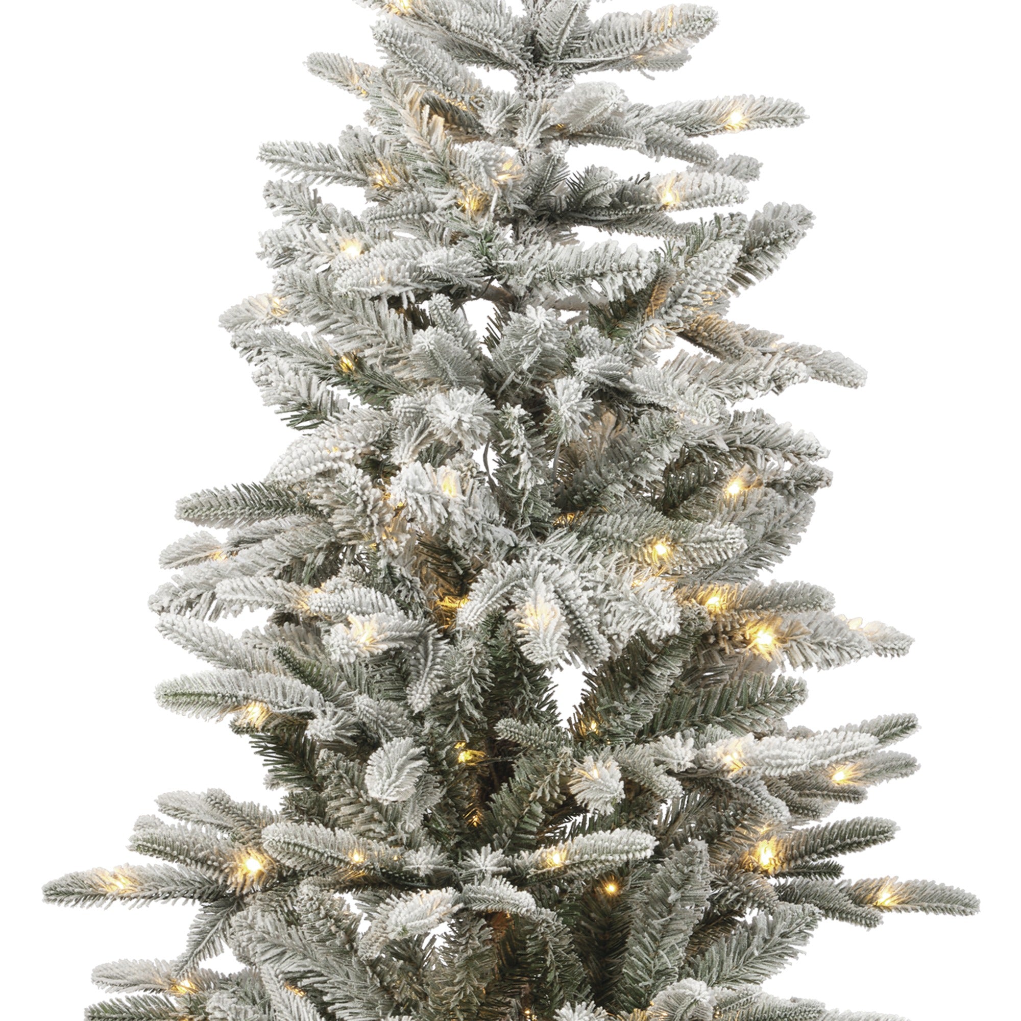 Alpbach Fir Snowy Tree Warm White & Multi Micro LED Lights