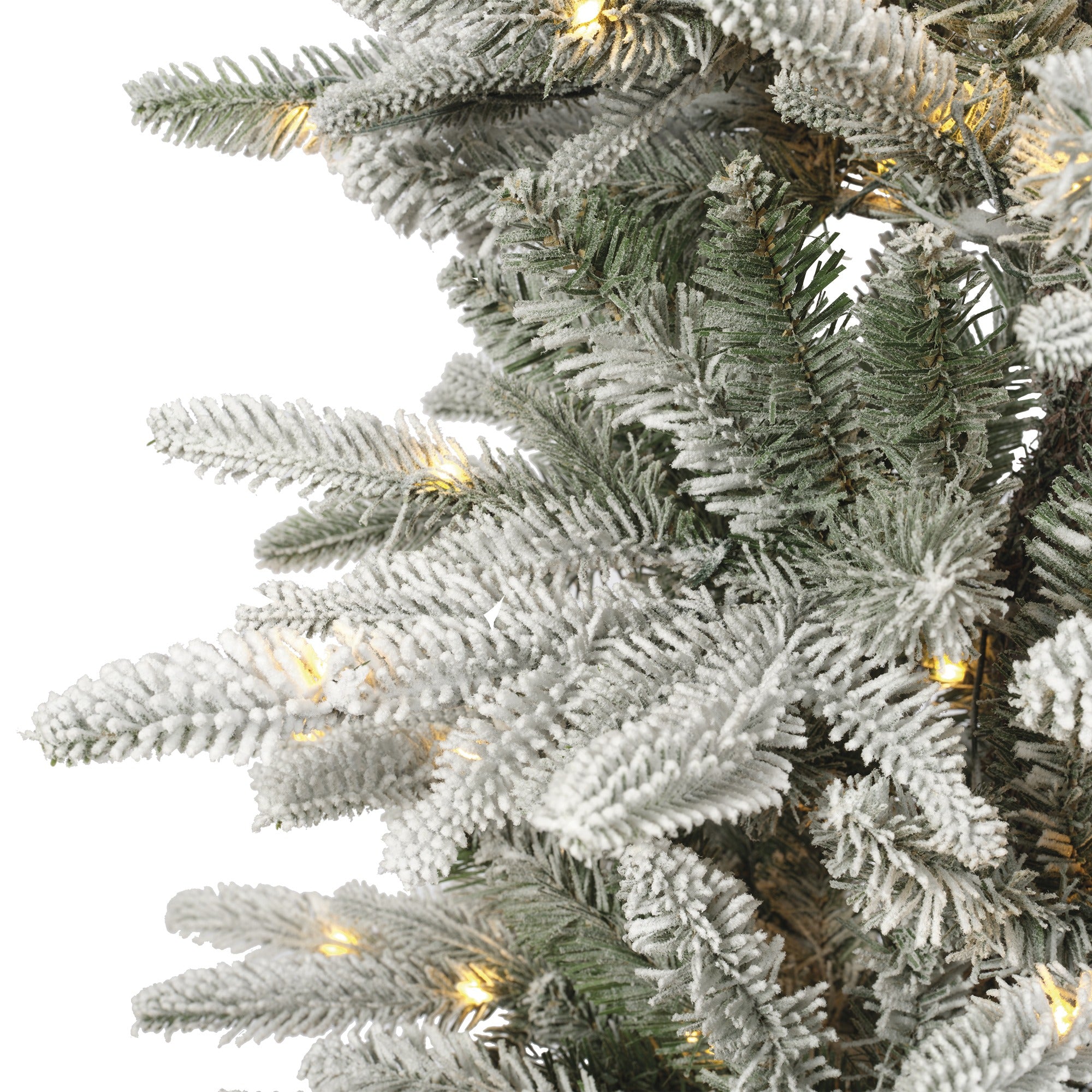 Alpbach Fir Snowy Tree Warm White & Multi Micro LED Lights