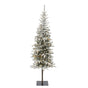 Alpbach Fir Snowy Tree Warm White & Multi Micro LED Lights