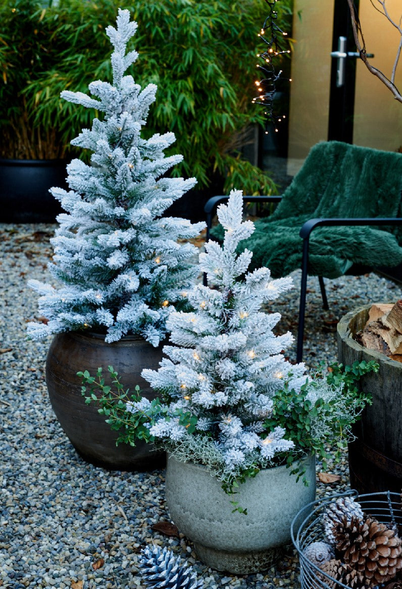 Allison Pottable Snowy Tree Micro LED blanco cálido