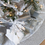 15 FT Snow Pine Slim Pre Lit Warm White LED Lights