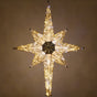 3 FT 8 Point Bethlehem Shimmering Star Warm White & Cool White LED Tree Topper