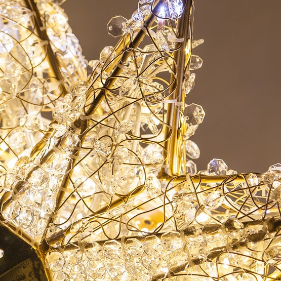 4 FT 8 Point Bethlehem Shimmering Star Warm White & Cool White LED Tree Topper
