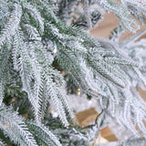 9 FT Snowy Ponderosa Tree Pre-Lit Warm White LED Lights With Flashing Motion