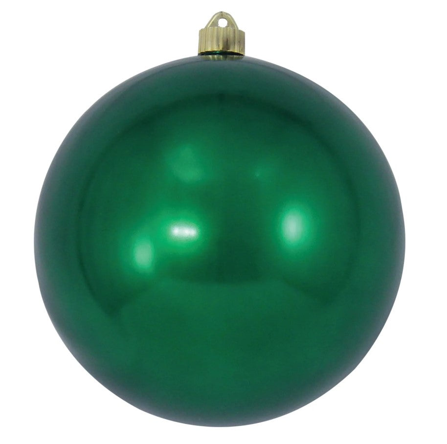 8" Blarney Green Shatterproof UVW Ball Ornament Set Of 4