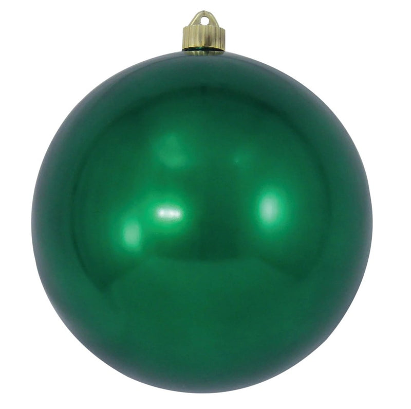 8" Blarney Green Shatterproof UVW Ball Ornament Set Of 4