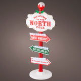 Letrero LED de Polo Norte de 3 pies
