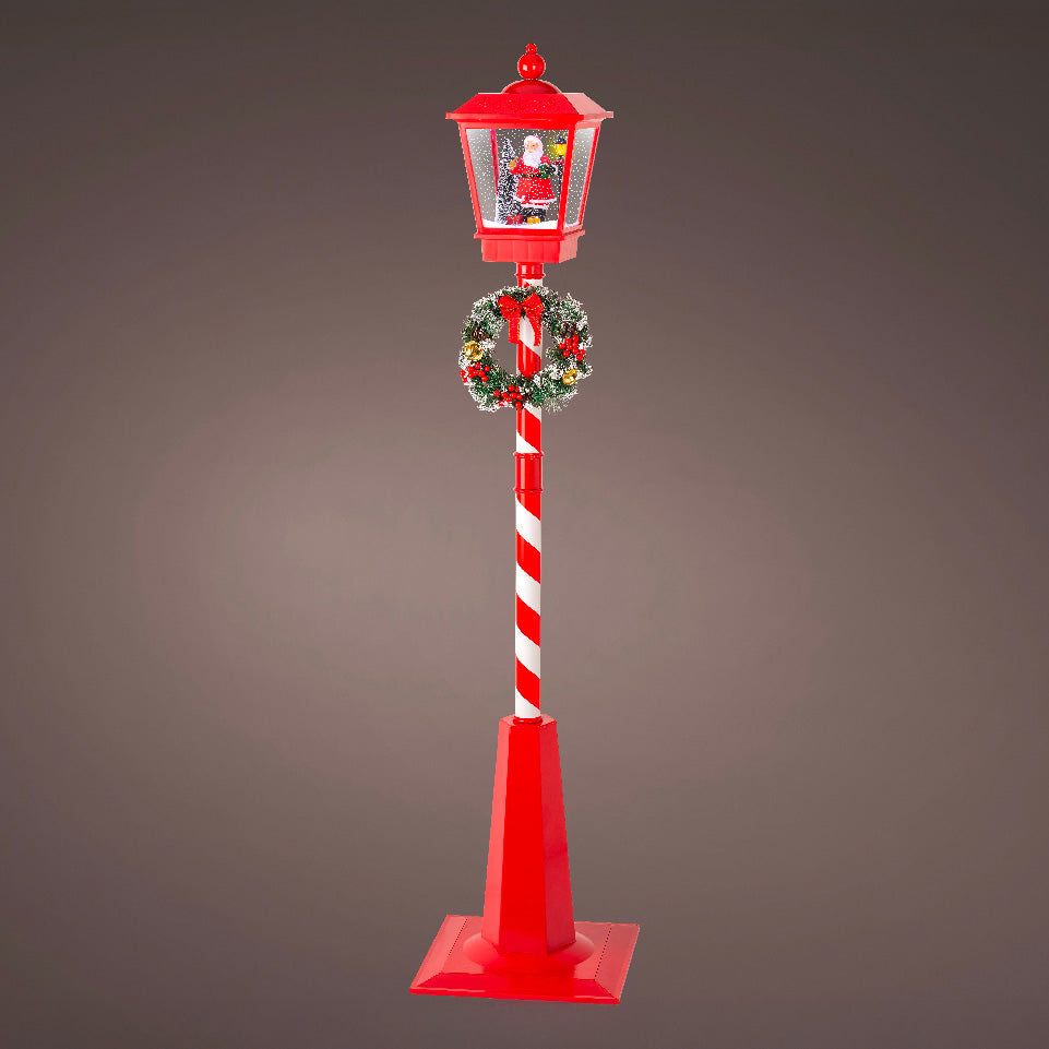 6 FT LED Red Lamp Post Lantern