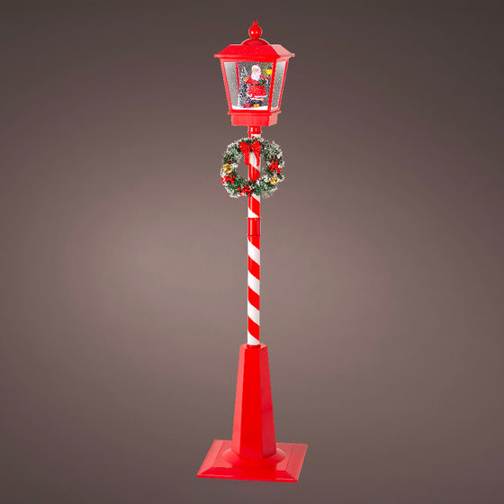6 FT LED Red Lamp Post Lantern