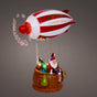 8" LED Santa In Air Balloon Battery Operated