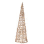 15" Gold Glitter Battery Operated Christmas Cone