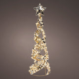 Árbol cónico de 300 micro LED blancos cálidos, 60 cm de altura
