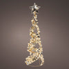 Árbol cónico de 300 micro LED blancos cálidos, 60 cm de altura