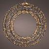 Black Wire Wreath Pre Lit Micro Classic Warm LED