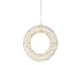 1.3 FT 500 Micro LED Warm White Silver Wire Wreath