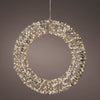 Corona de oro de 1,7 pies y 600 micro LED blancos cálidos