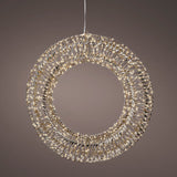 Corona de oro de 960 micro LED blanco cálido de 2,3 FT