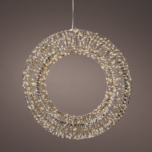 2.3 FT 960 Micro LED Warm White Gold Wreath