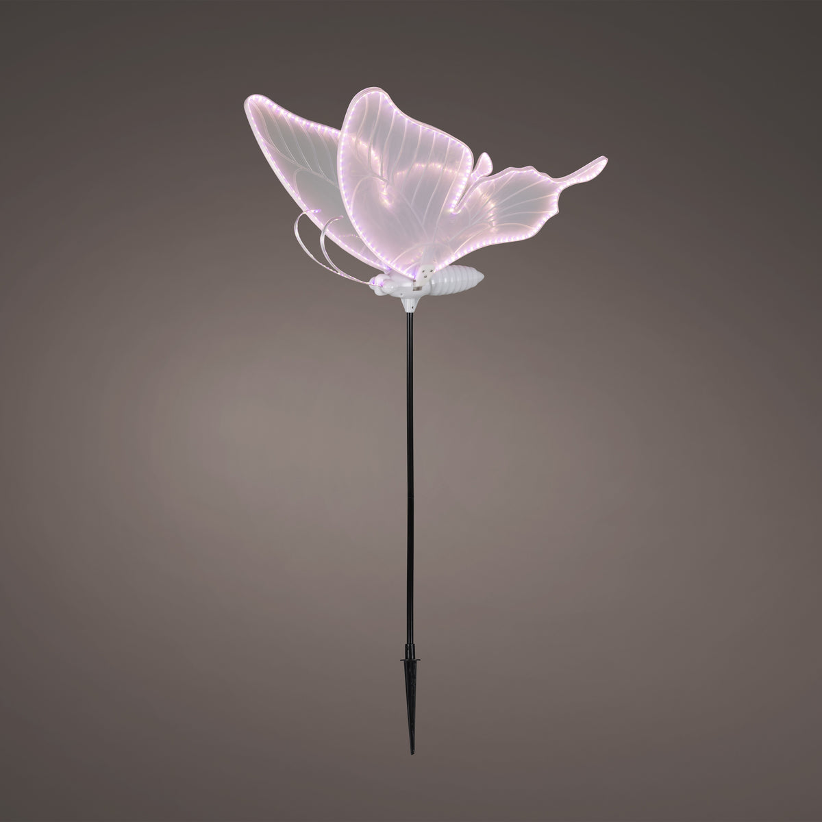 Mariposa de 13" Suave con Múltiples Luces LED y Movimiento
