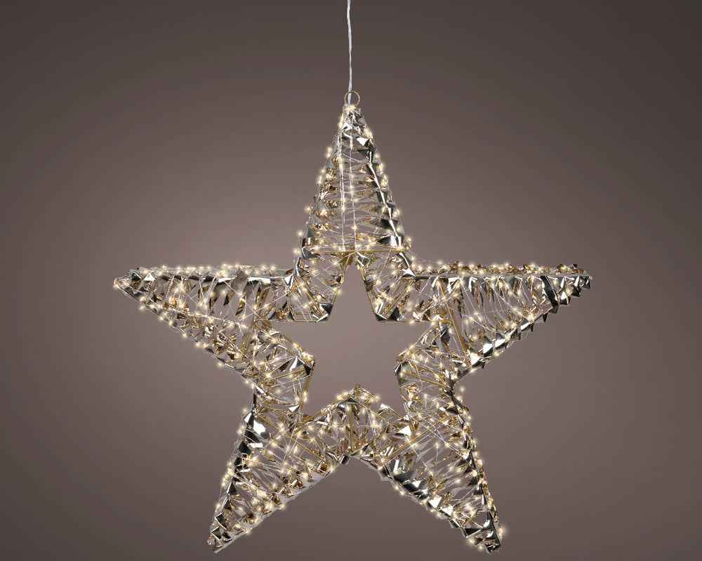 2 FT 720 Micro LED Warm White Gold Star