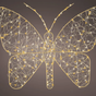 17" Micro Warm White & Classic Warm LED Gold Butterfly Battery Operated