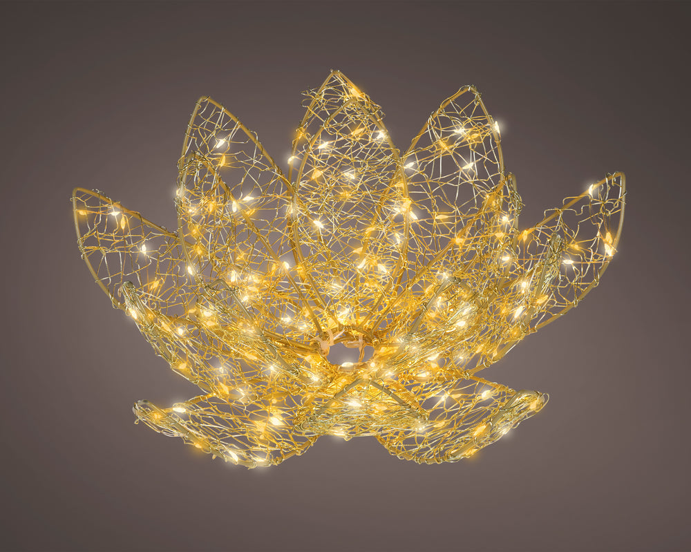11" 150 LED Micro Warm White & Classic Warm Lotus Flower