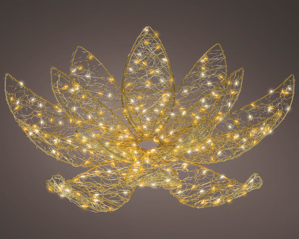 23" 300LED Micro Warm White & Classic Warm Lotus Flower