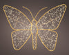 Mariposa dorada micro LED de 2.5 pies y 760 luces blanco cálido y clásico