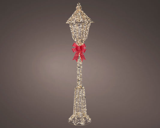 5 FT 720 Warm White Micro LED Gold Lamp Post