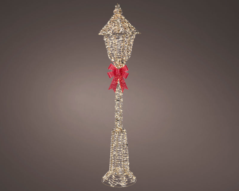 5 FT 720 Warm White Micro LED Gold Lamp Post