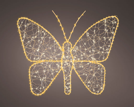 1.4 FT Warm White & Classic Warm Micro LED Gold Butterfly