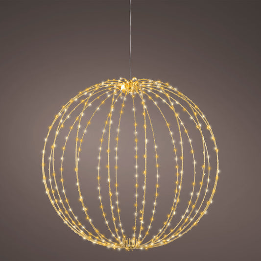 15" 240LED Micro LED Warm White & Classic Warm Hanging Ball