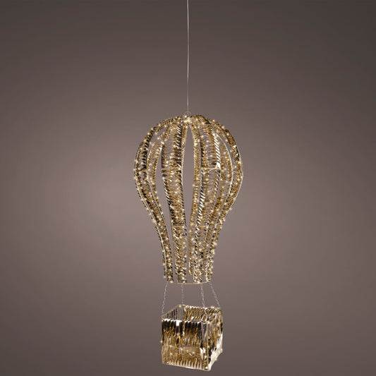 3 FT Gold Air Balloon Micro Warm White LED
