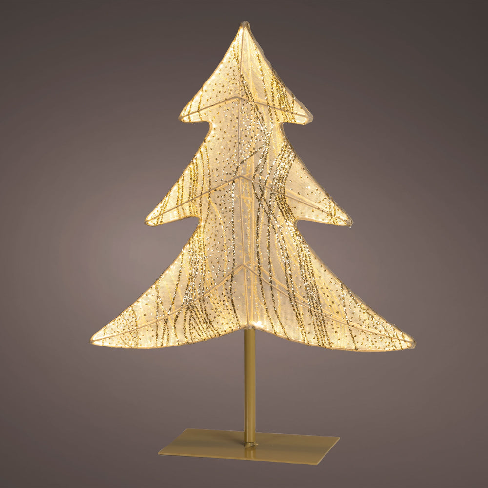 21" Warm White LED Tree On Stand