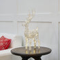 22" White Sequin Battery Operated Reindeer